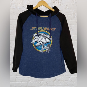 Star‎ Wars Long Sleeve Hoodie Sweatshirt Millennium Falcon Youth Size Small